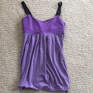 Lululemon athletic sports top with built in bra